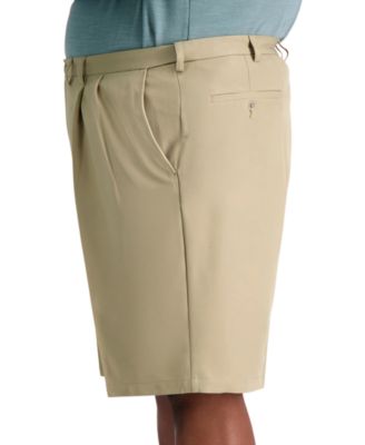 Men's Big & Tall Cool 18 PRO&reg; Classic-Fit Stretch Pleated 9.5" Shorts