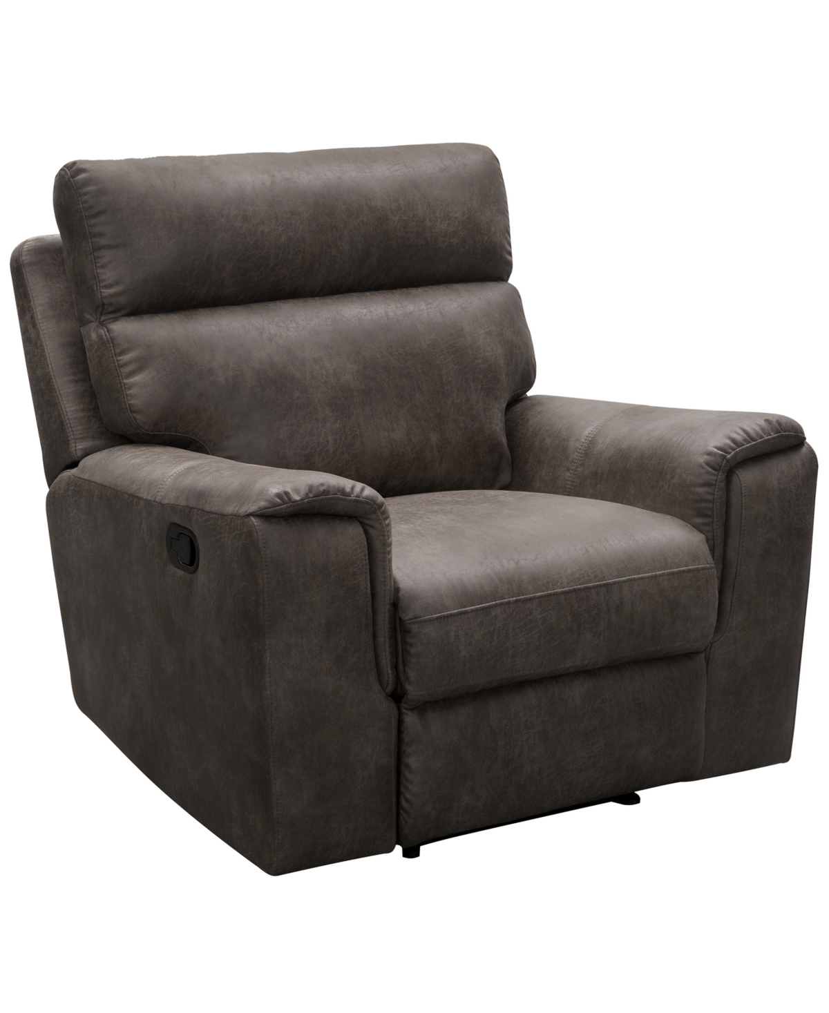 Abbyson Living Lawrence 38.5" Fabric Recliner In Dark Brown
