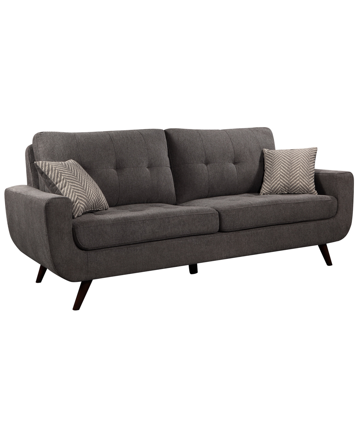 Abbyson Living Paige 85.8" Stain-resistant Fabric Sofa In Gray