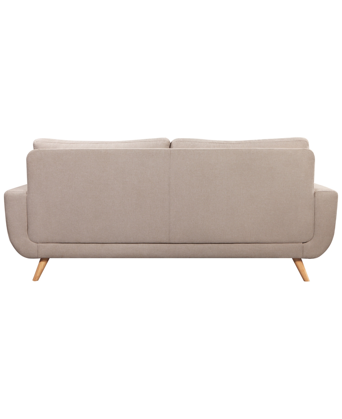 Shop Abbyson Living Paige 85.8" Stain-resistant Fabric Sofa In Ivory