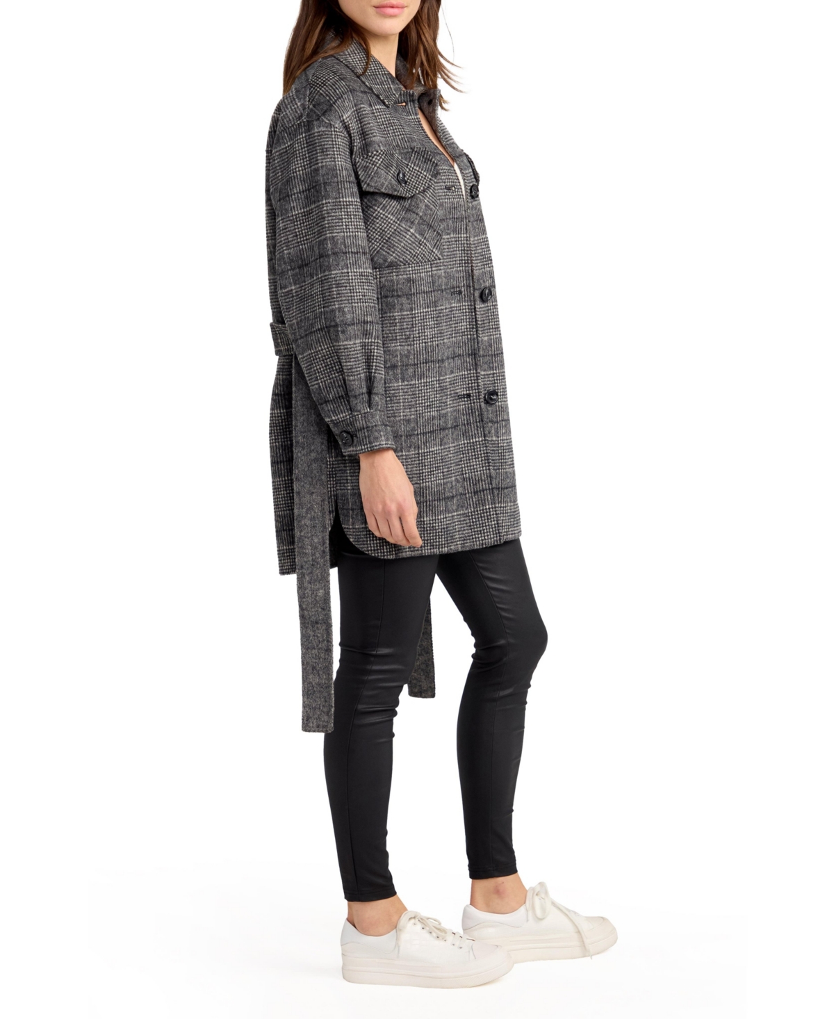 Belle & Bloom Women's Back Together Belted Shacket