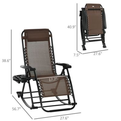 Rocking Zero Gravity Lounge Chair, Folding,