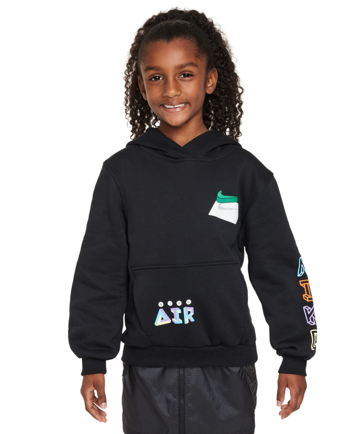 Nike Big Kids Sportswear Club Fleece Hoodie In Black