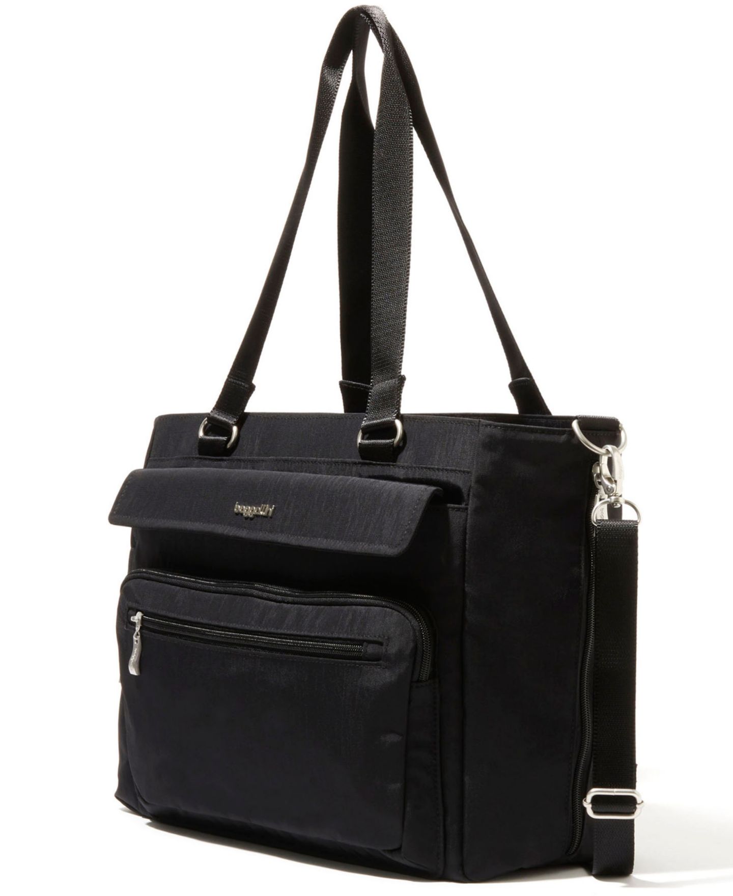 Женская сумка Baggallini Modern Extra Large Laptop Tote, цвет: Чёрный — фото 3