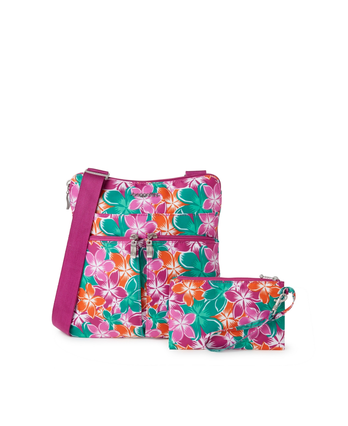 Women's Horizon Crossbody Bag and Wristlet Set - Luau Print