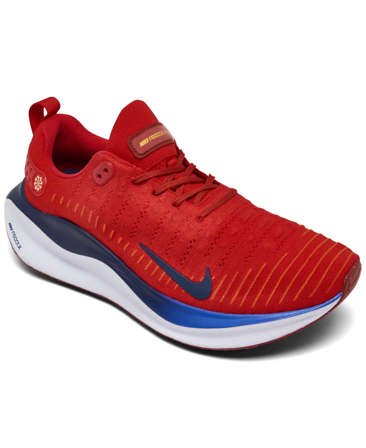 Nike Men's Reactx Infinity Run Rn 4 Wide-width Running Sneakers From Finish Line In University Red,navy