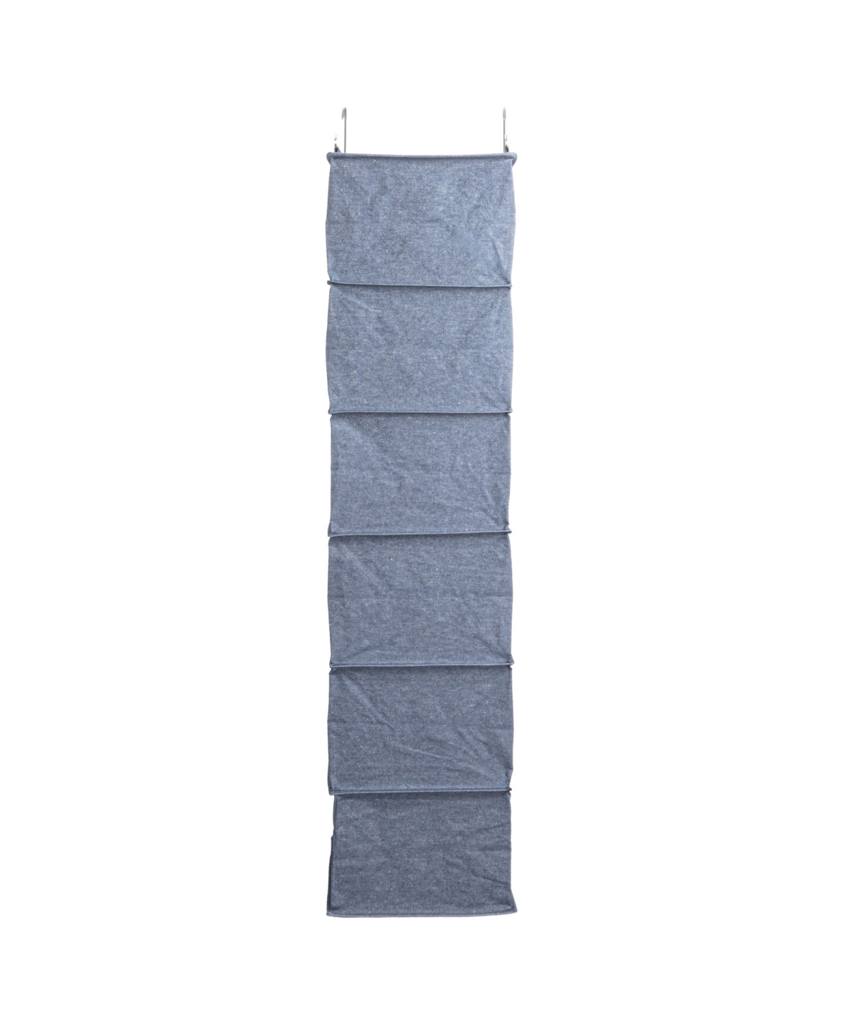 Shop Household Essentials Hanging Cotton Blend Closet Organizer With 6 Storage Shelves In Blue