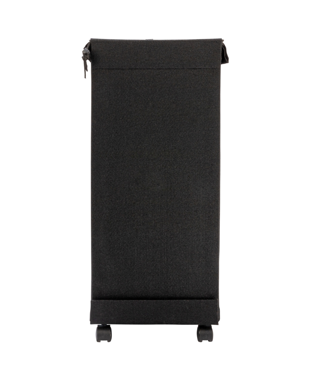 Shop Household Essentials Narrow Collapsible Laundry Hamper With Liner And Lid In Black
