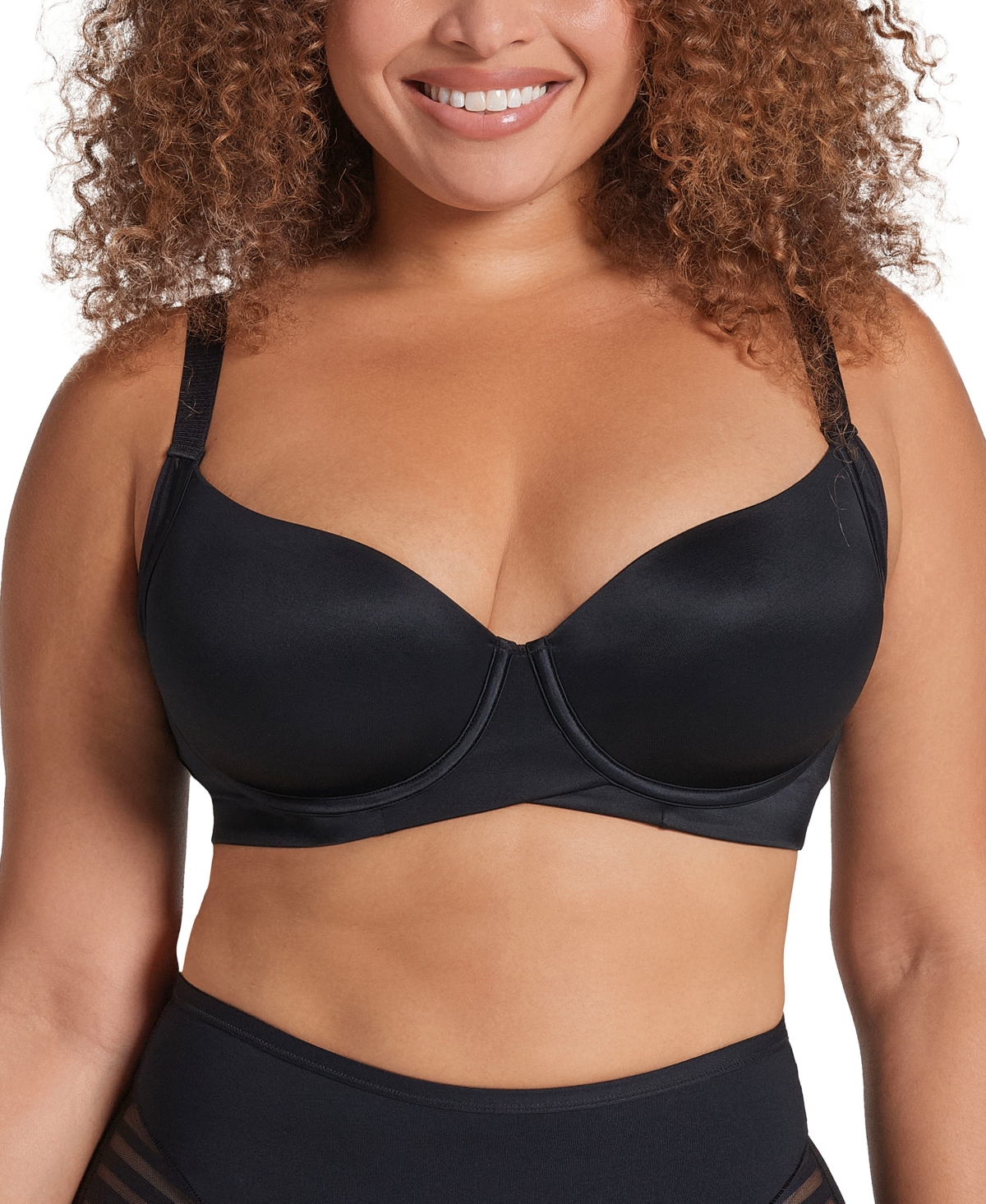 Leonisa Women's Supportive Contouring Bra With Underwire, 091086 In Black