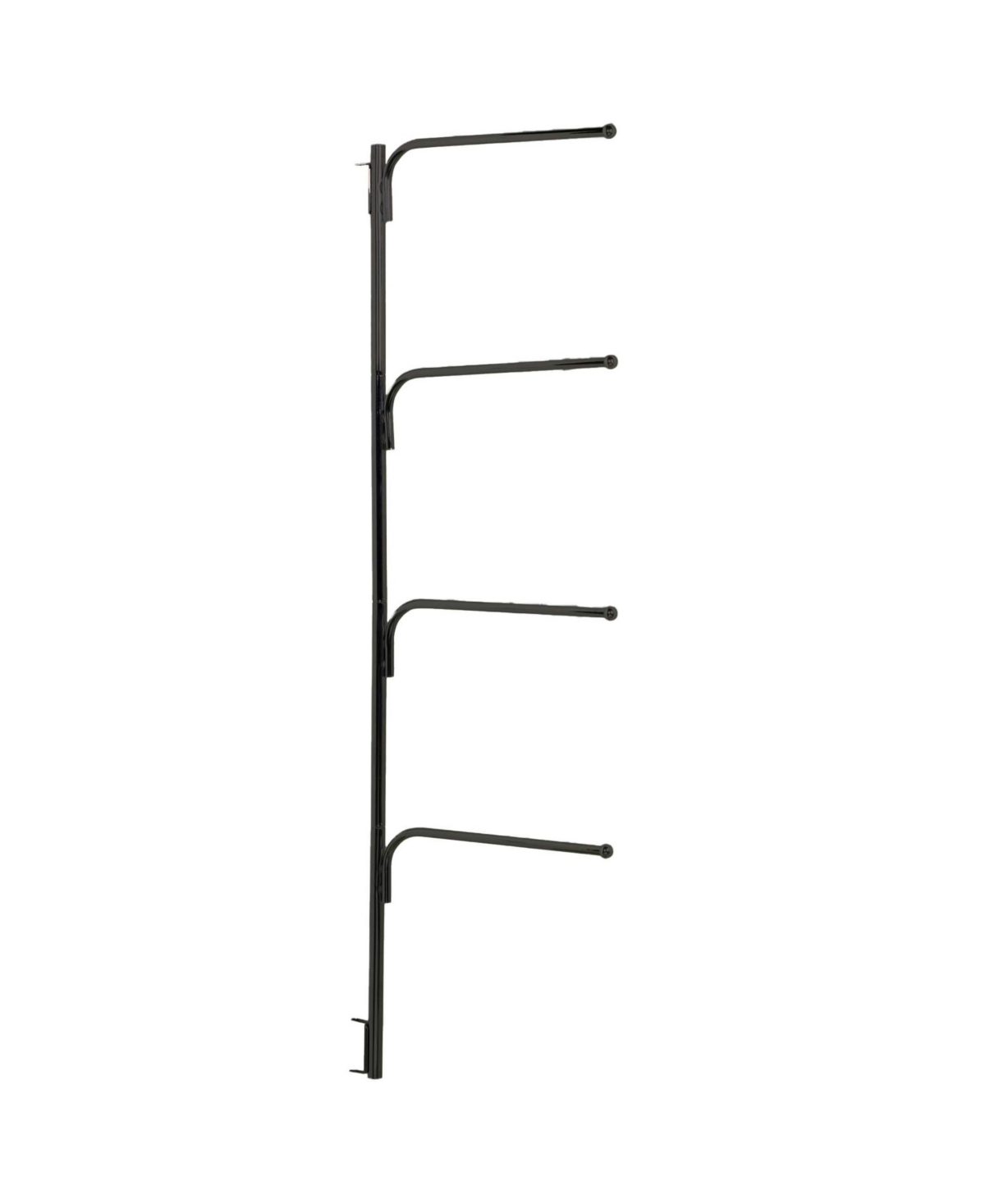 Household Essentials Hinge-it Clutterbuster Family Towel Bar In Black