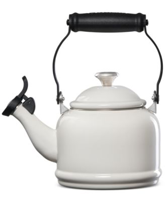 Enamel-on-Steel Demi Kettle & Stoneware Mug Set