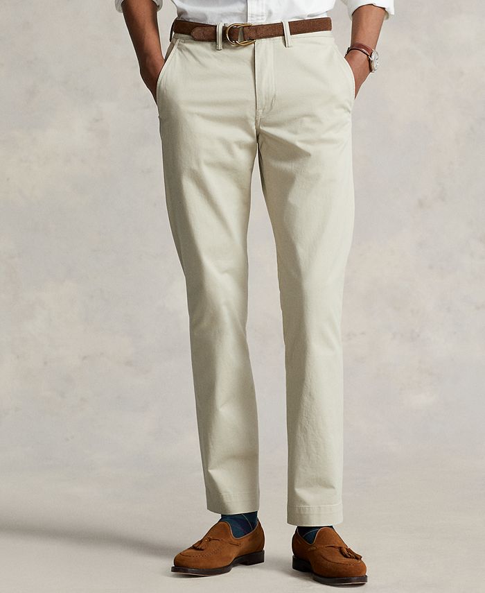 Polo Ralph Lauren Men's Classic Fit Embroidered Cotton Chino Pants - Macy's