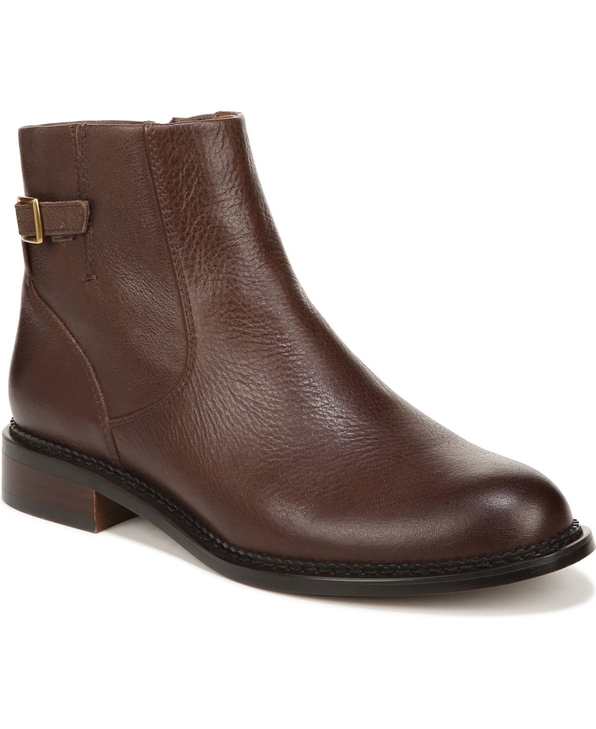 Franco Sarto Hansa Booties In Brown Leather | ModeSens