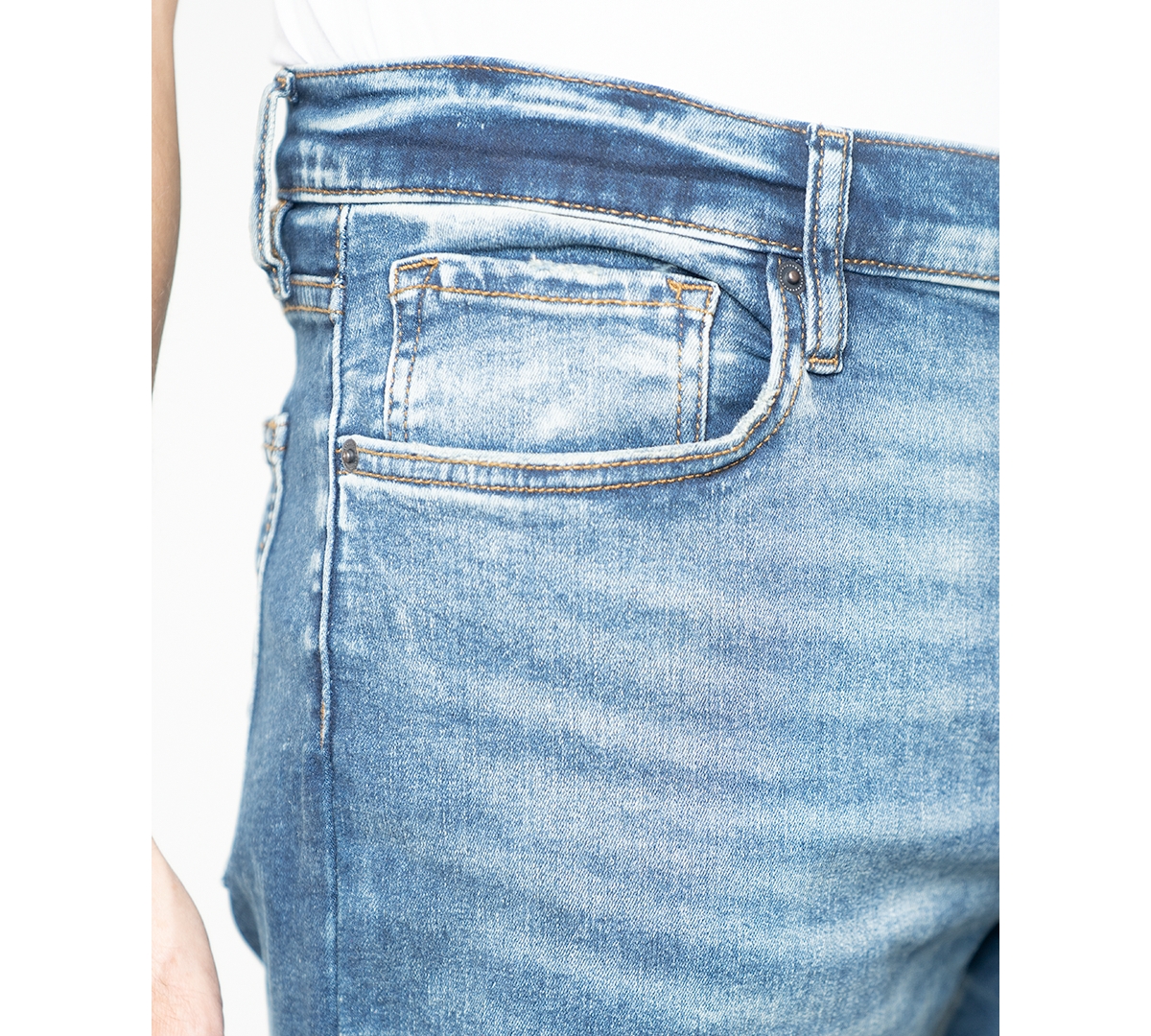Shop Lazer Men's Slim-fit Five-pocket Jeans In Oliver