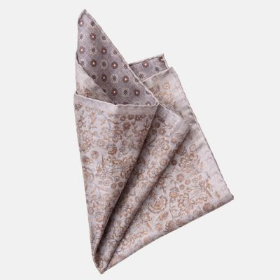 Men's Pascal - Double Sided Silk Pocket Square for Men