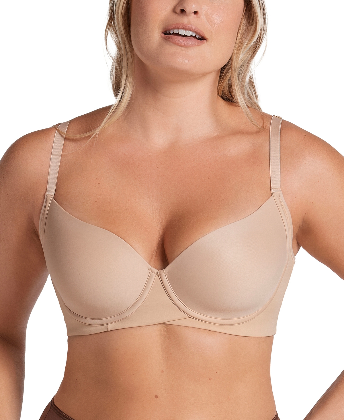 Women's Back Smoothing Bra with Soft Full Coverage Cups