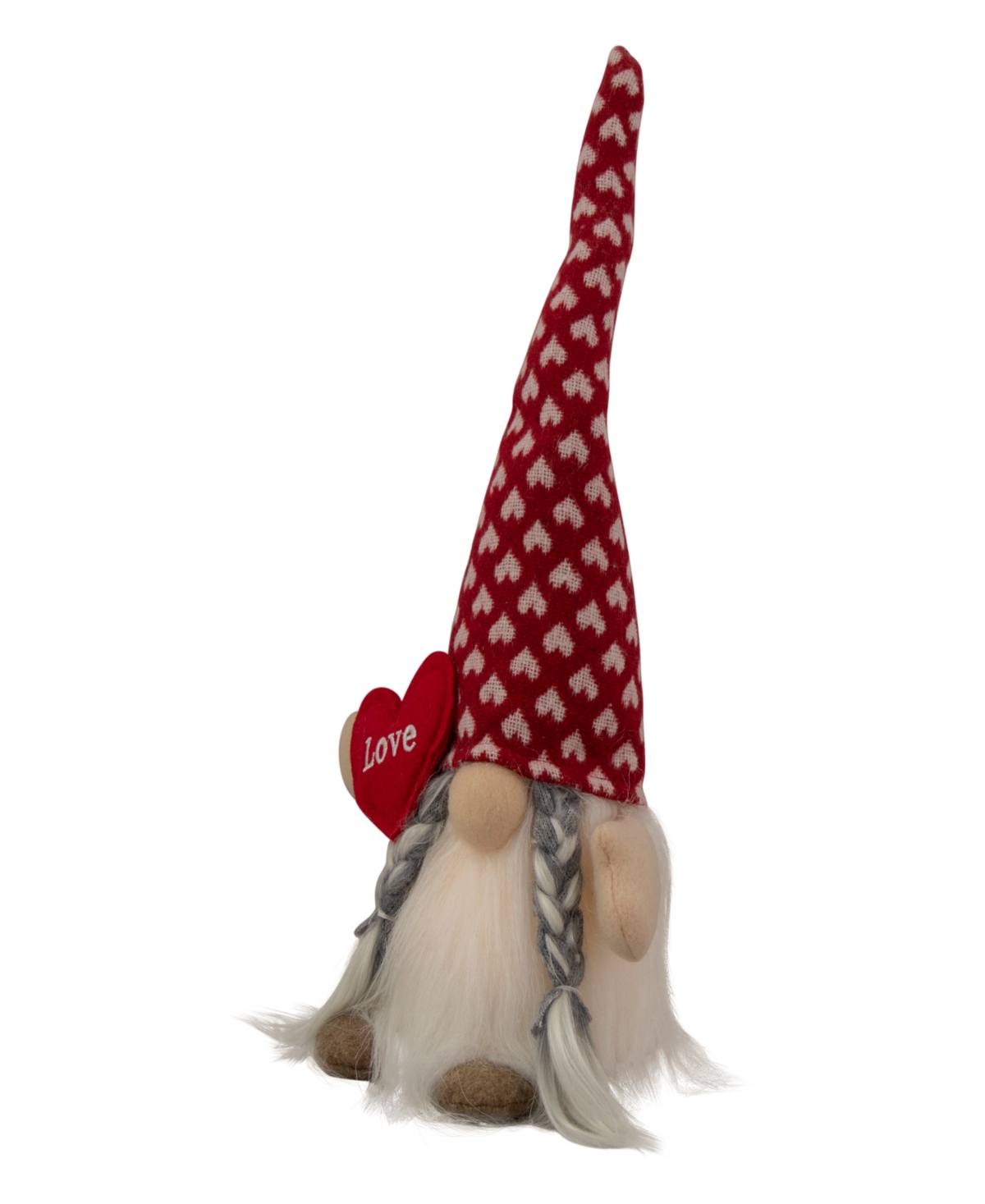 Shop Northlight 13" Led Lighted Valentine's Day Girl Gnome With Love Heart In Red