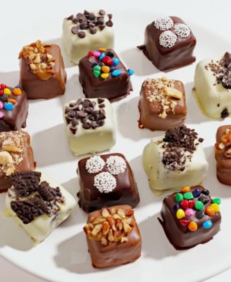 Assorted Belgian Chocolate Covered Brownie Bites - 15 Pc
