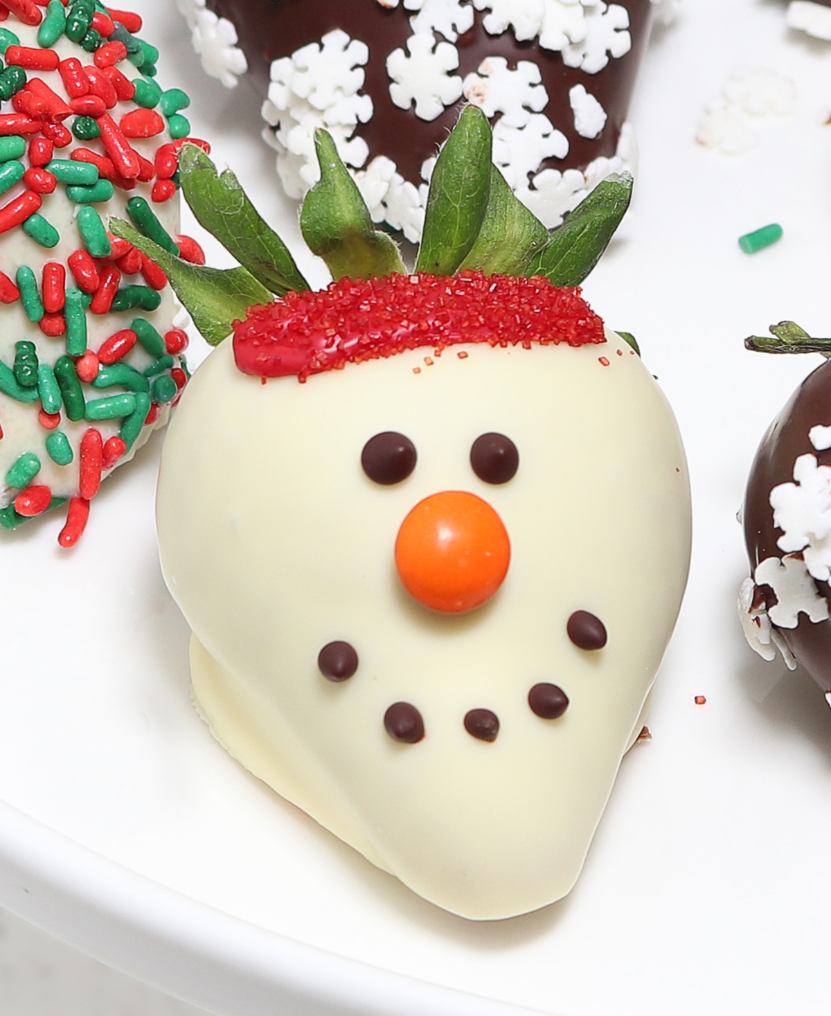 Chocolate Covered Company Holiday Winter Wonderland Belgian Chocolate Covered Strawberries