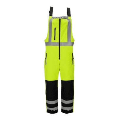 Men's Hi Vis Insulated Softshell High-Bib Overalls, -20&deg;F (-29&deg;C)