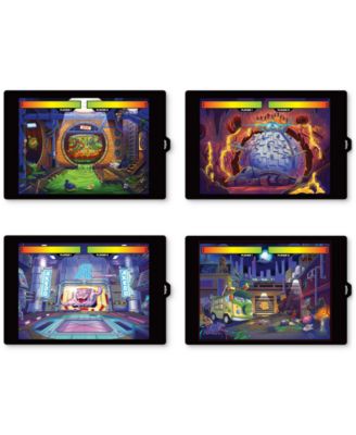 Arena De Batalla Akedo TMNT - Incluye Leonardo Y Shredder, Efectos De Sonido, 4 Fondos, Para Niños