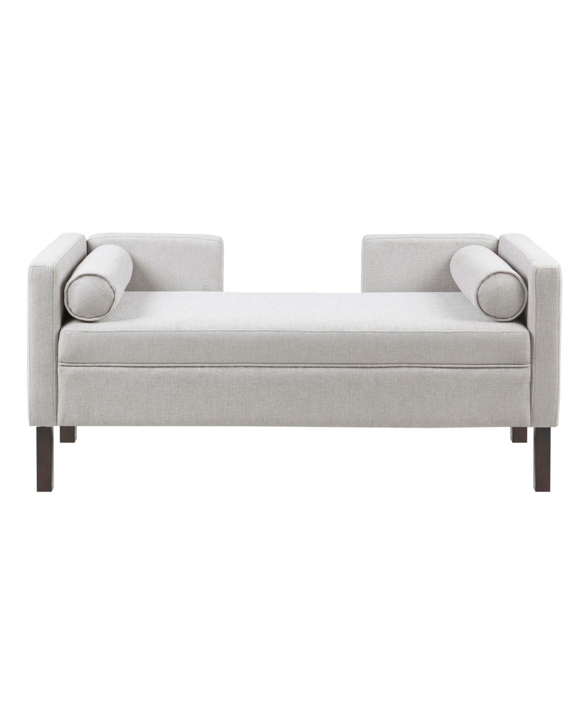 Madison Park 50" Bradford Wide Fabric Upholstered Accent Bench