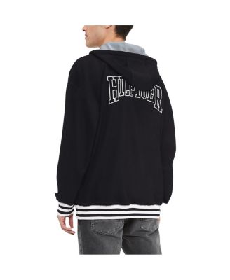 Men's Black Las Vegas Raiders Aaron Quarter-Zip Hoodie