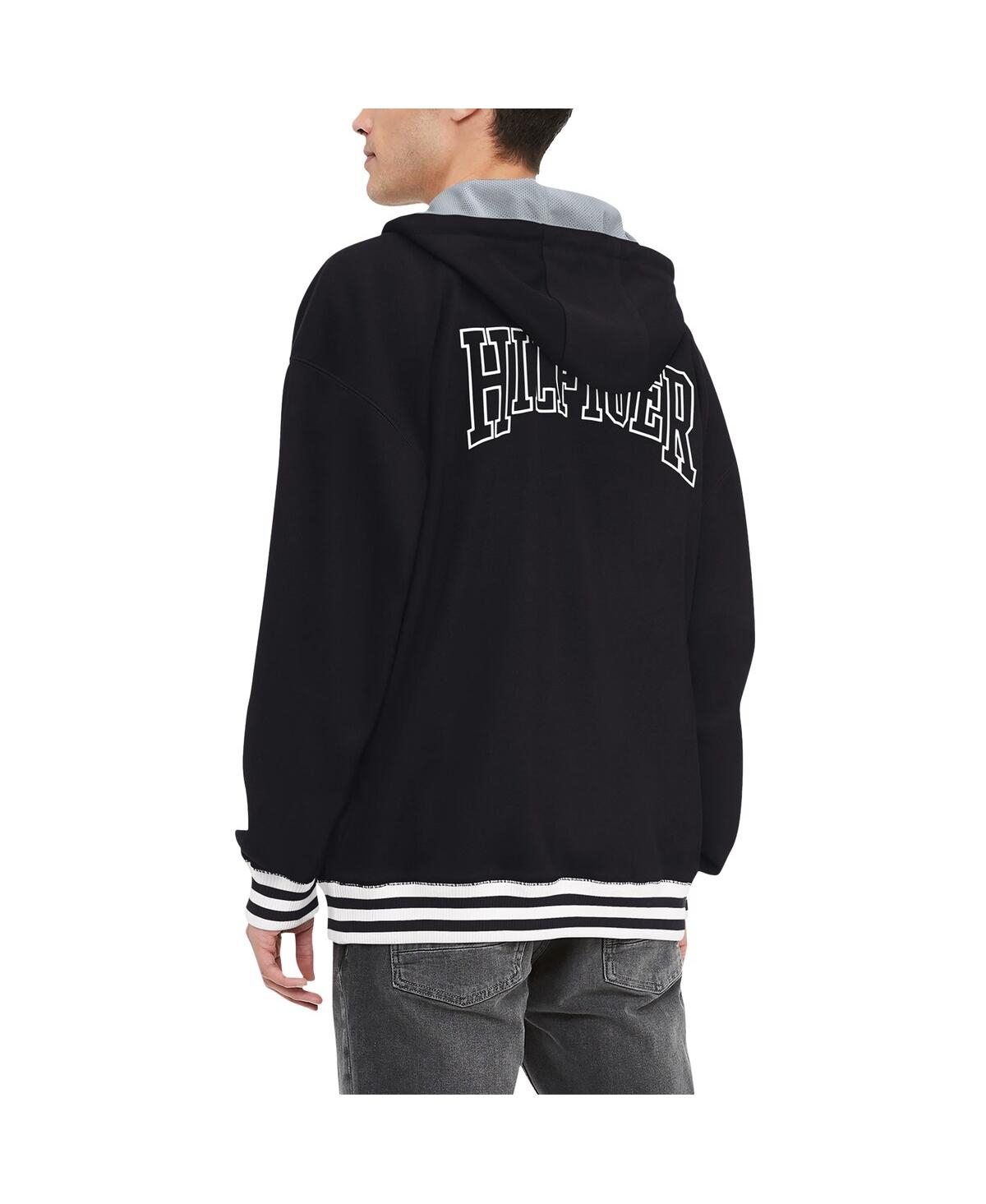 Shop Tommy Hilfiger Men's  Black Las Vegas Raiders Aaron Quarter-zip Hoodie