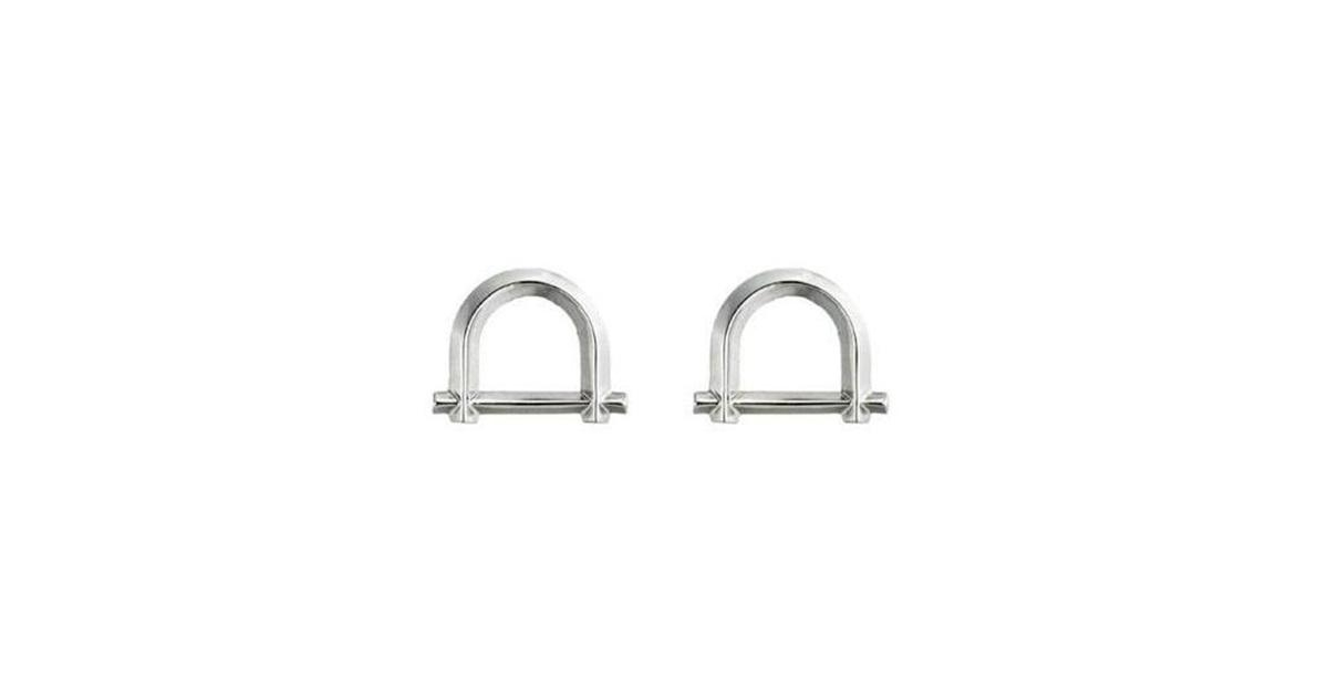 Arc Studs Earrings - Silver