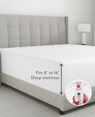 - King 600 Thread Count Fitted Sheet Only - 100% Cotton Sateen, Fully Elasticized with Deep Pockets