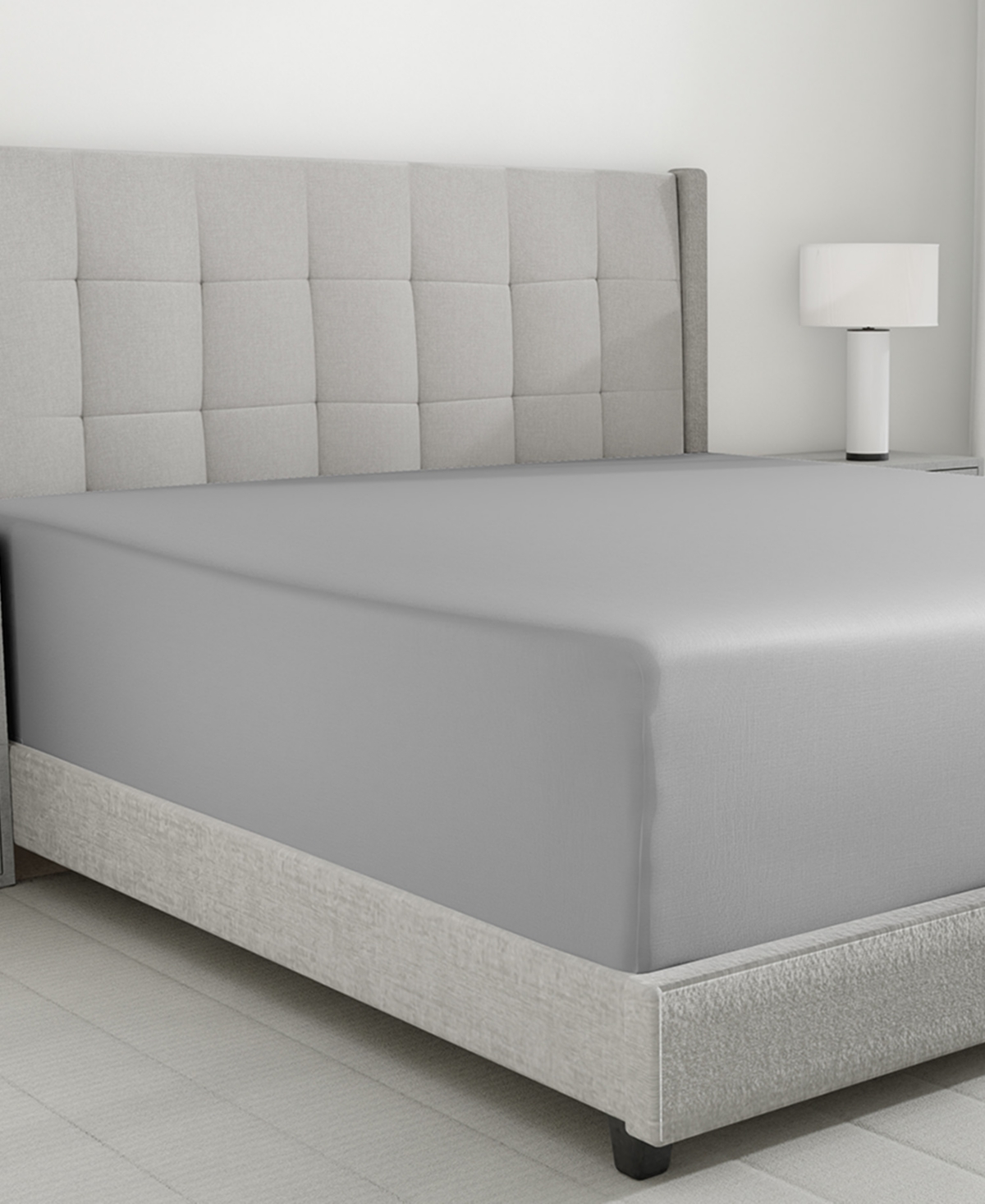 California Design Den 600 Thread Count Fitted Sheet Only - 100% Cotton Sateen, Fully Elasticized with Deep Pockets by