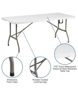 Outdoor Event/Tailgate Tent Set With Pop Up Event Canopy And Carry Bag And Bi-Fold Table With Carrying Handle