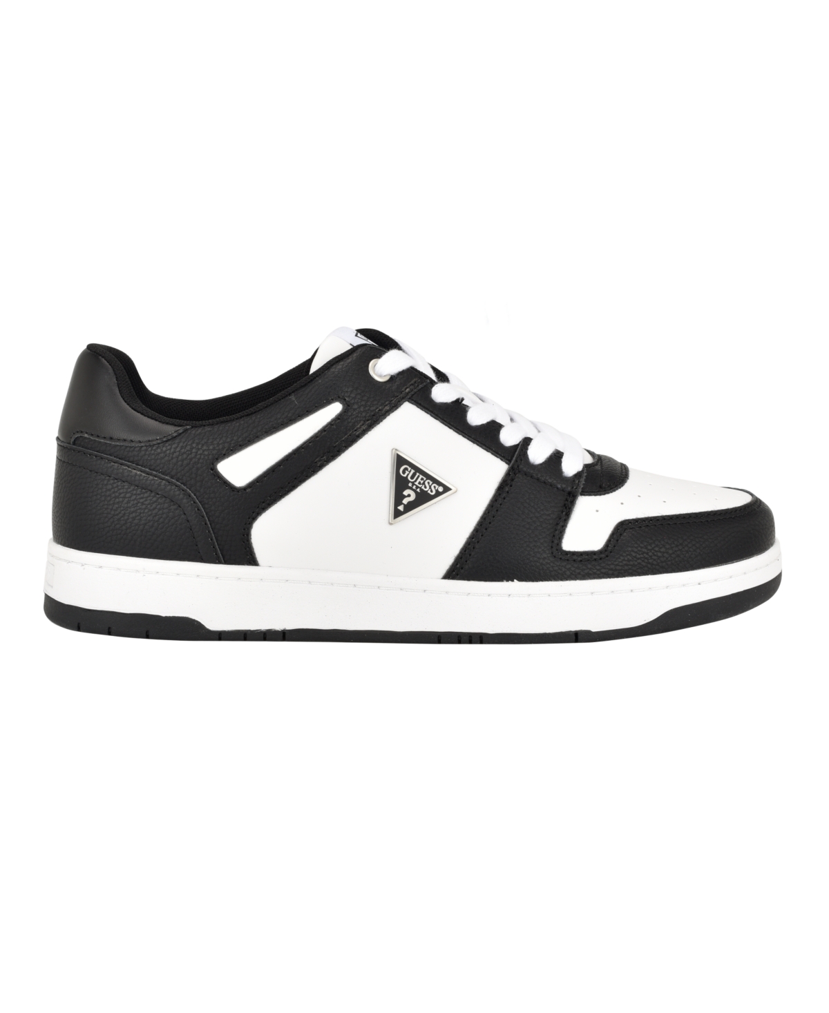Guess Men's Tarky Low Top Lace Up Fashion Sneakers - White