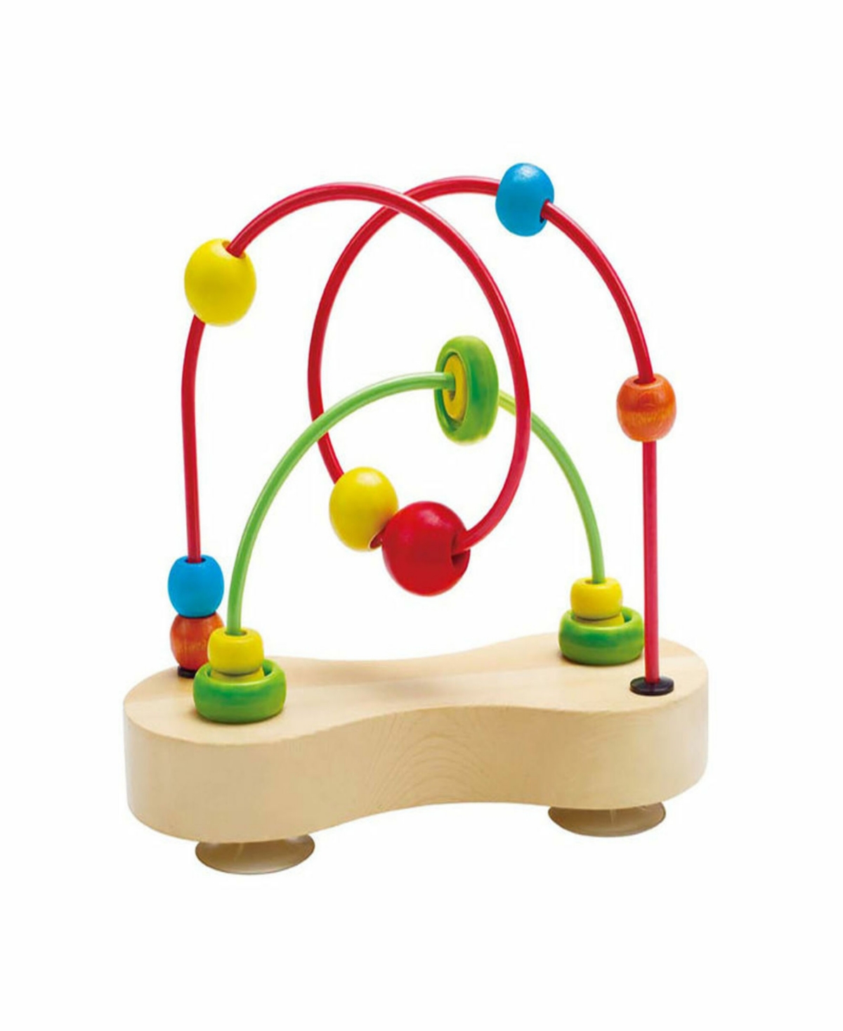 Hape Double Bubble Wooden Bead Maze Toddler Toy In Multi