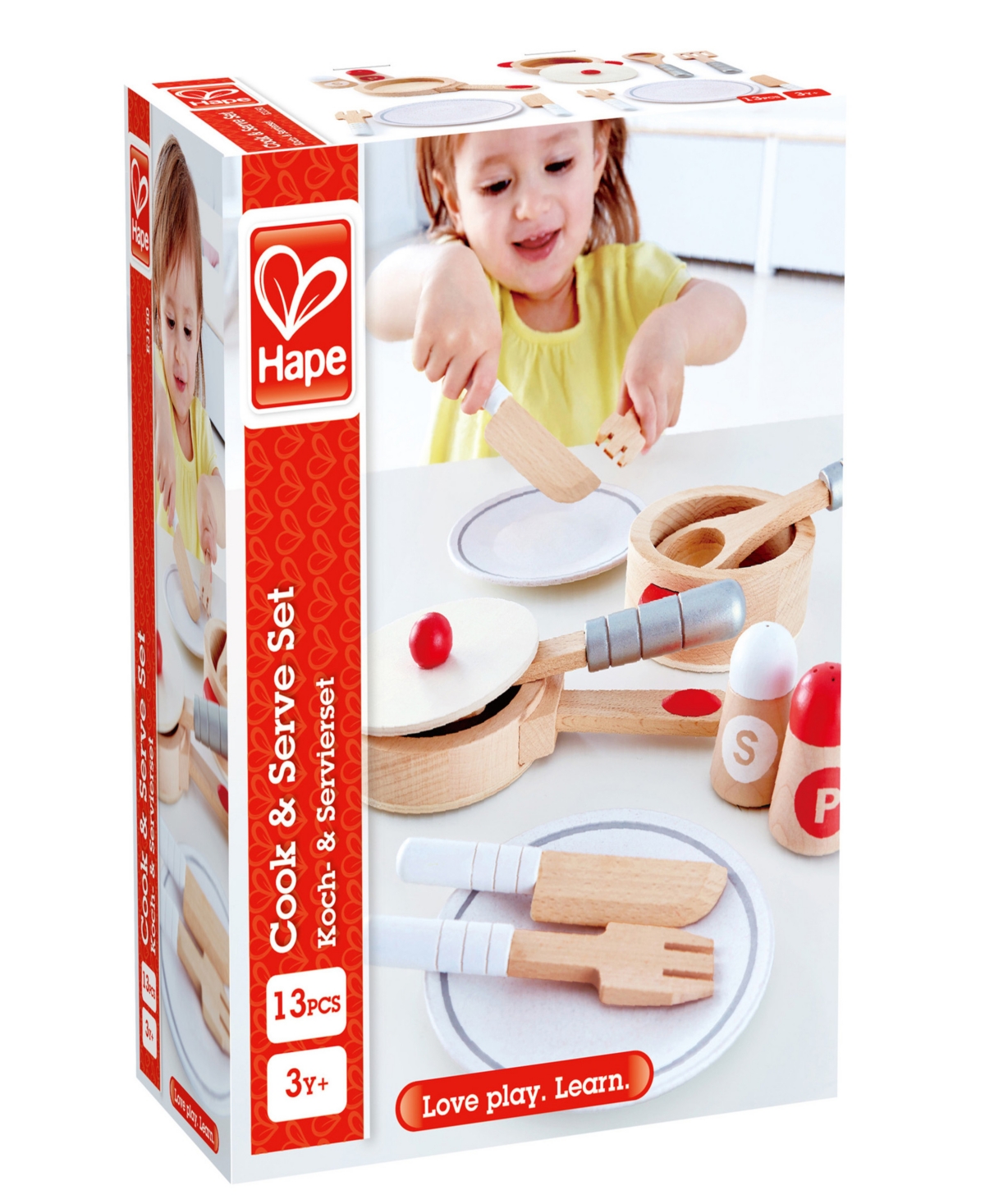 Hape Cook Serve Kitchen Accessory Playset In Multi