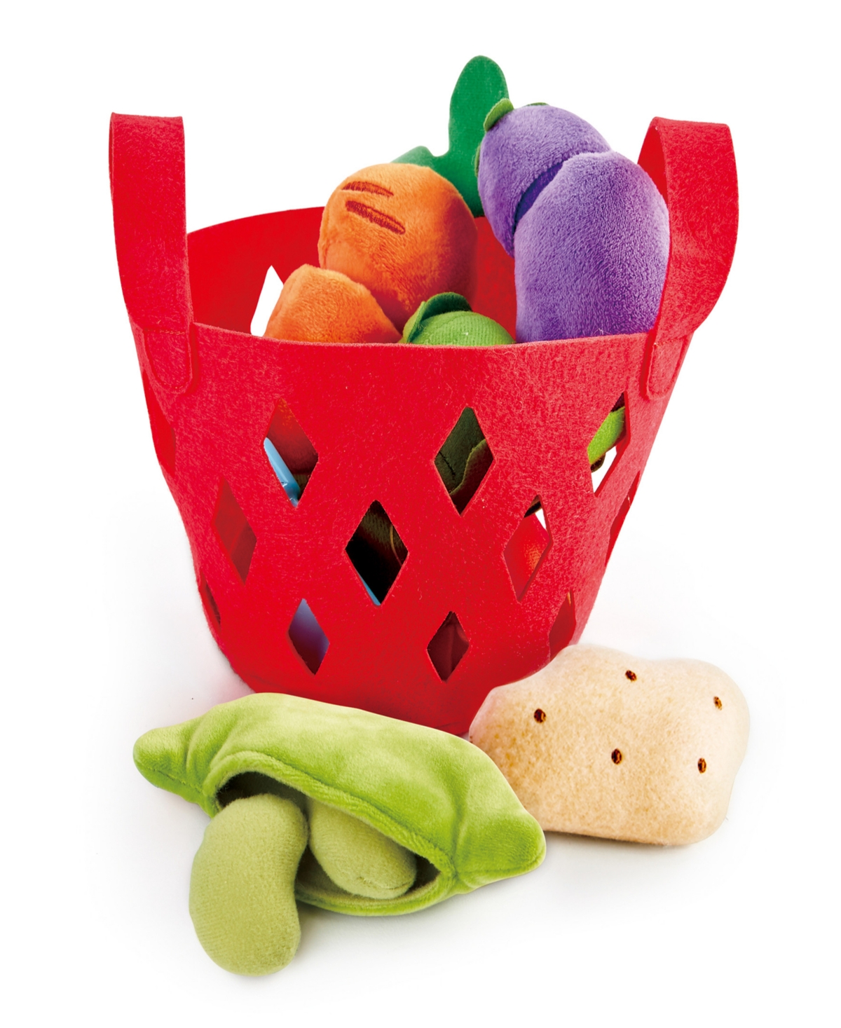 Hape Toddler Vegetable Basket Kitchen Food Playset In Multi