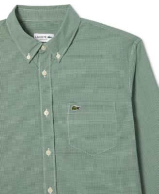 Men's Regular-Fit Gingham Check Button-Down Shirt 