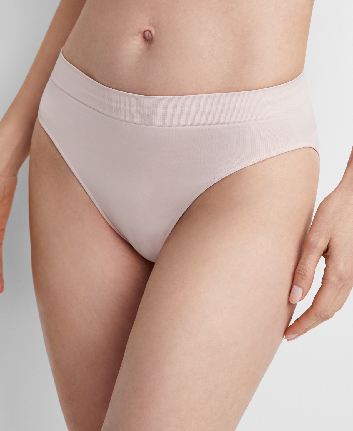 Women's Seamless High-Cut Underwear, Created for Macy's - Cashmere Cream