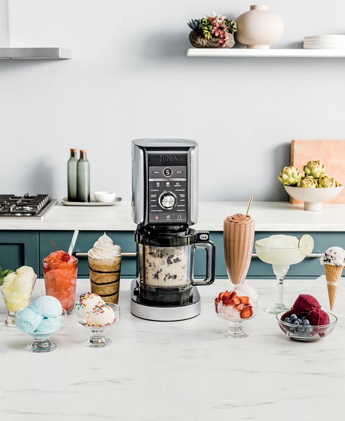 Auvrgmin 4 contenitori per ninja Creami Deluxe Ice Cream Maker NC501 NC501EU NC500 Series Pints e coperchio, senza BPA, lavabile in lavastoviglie, rosa, verde, grigio e blu