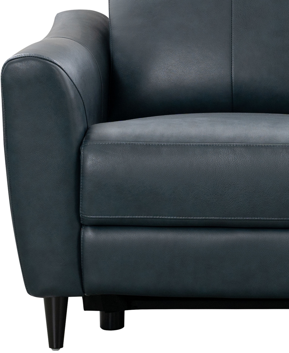 Shop Abbyson Living Tanya 62" Leather Power Reclining Loveseat With Power Headrest In Dark Gray