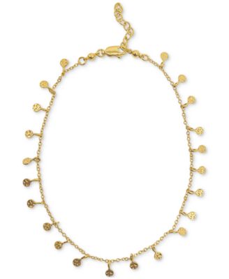 ADORNIA - 14k Gold-Plated Confetti Charm Ankle Bracelet