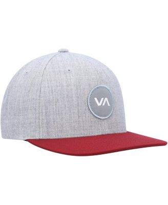 Men's Heather Gray, Red Patch Adjustable Snapback Hat