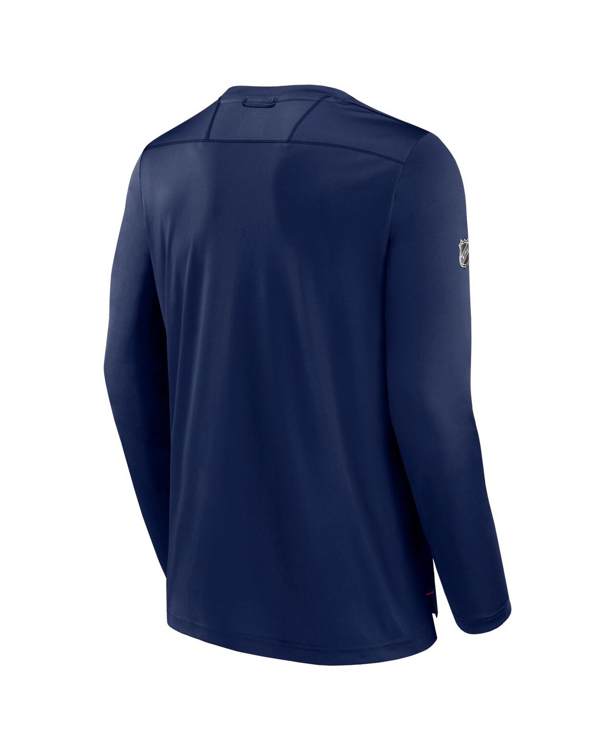 Men's FanaticsWashington Capitals Authentic Pro Long Sleeve T-shirt - Navy