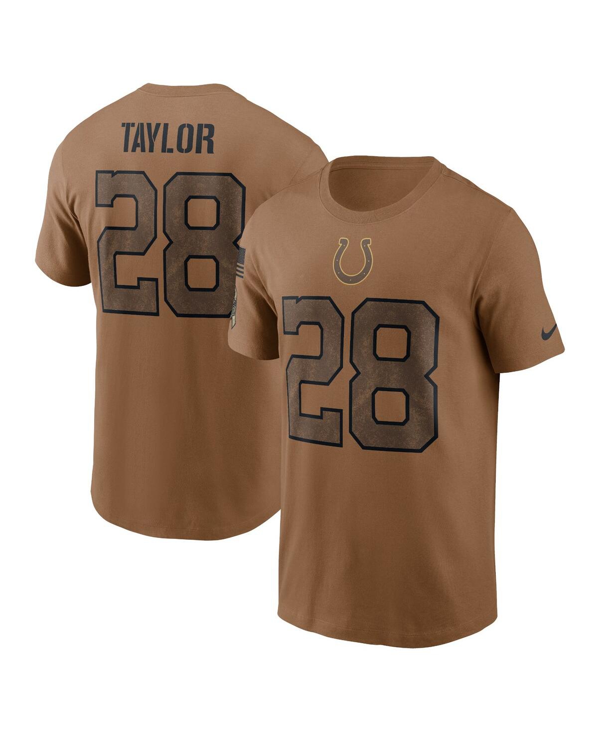 Shop Nike Men's  Jonathan Taylor Brown Distressed Indianapolis Colts 2023 Salute To Service Name And Numbe