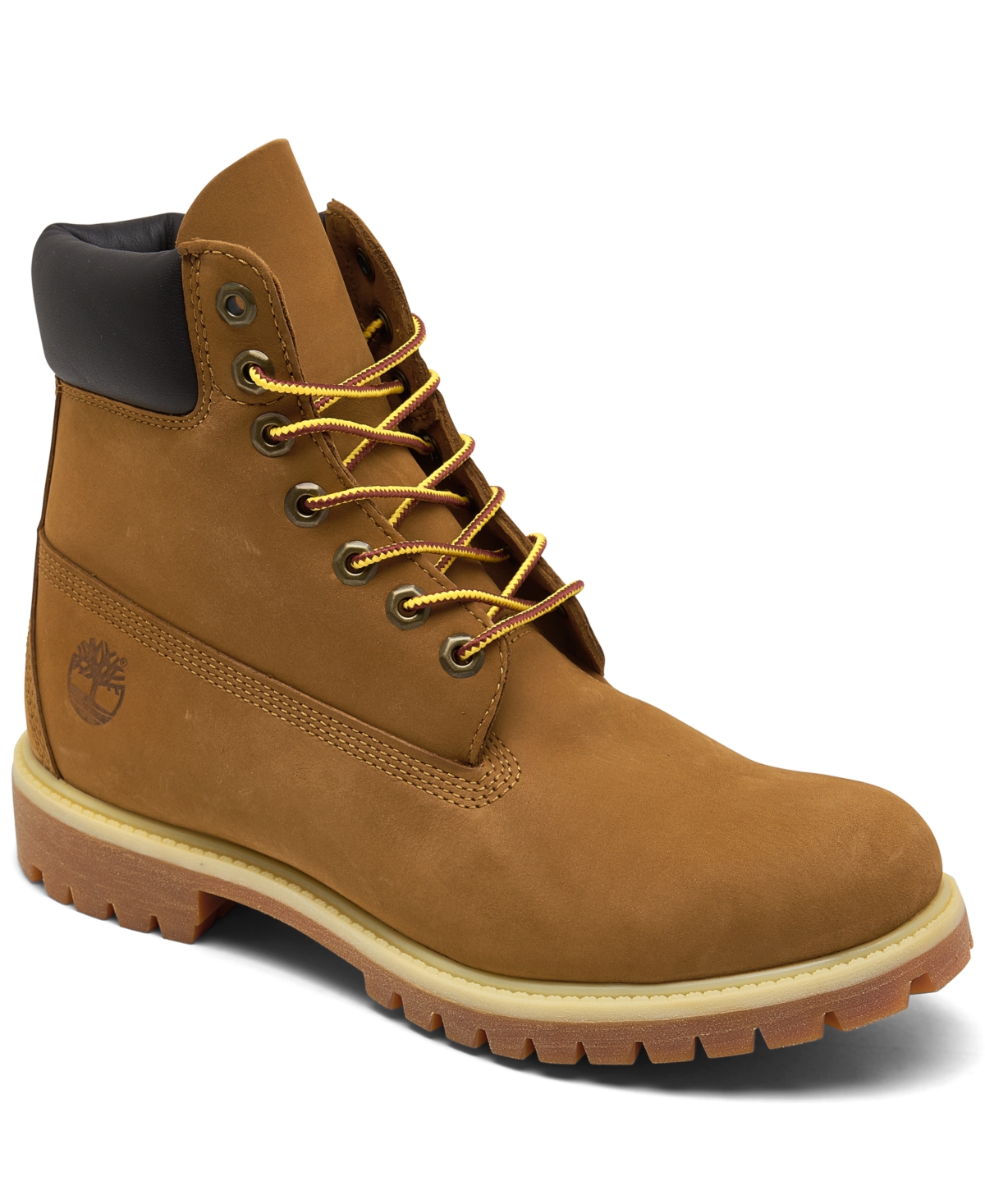 Timberland Men's 6" Premium Water-resistant Boots From Finish Line In Dark Wheat Nubuck