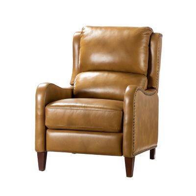 1 piece Leather Pushback Recliner chair