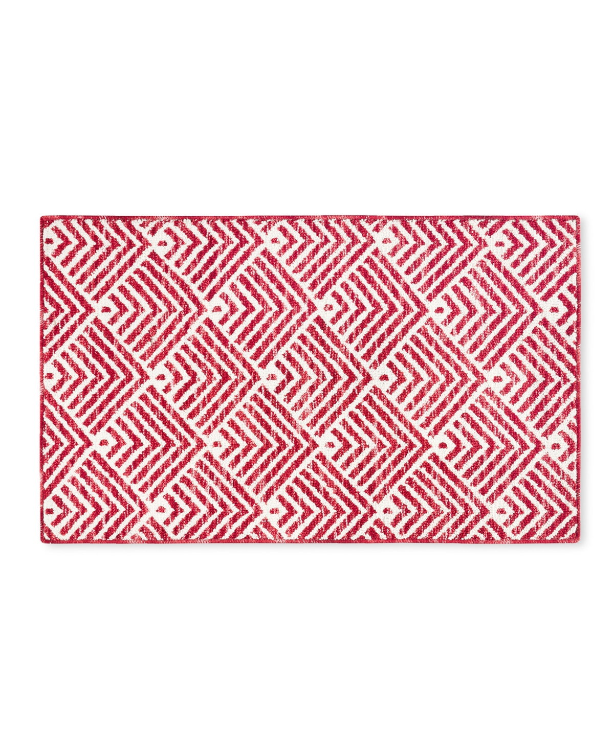Town & Country Living Everyday Walker Everwash Kitchen Mat E003 2' X 3'4" Area Rug In Red