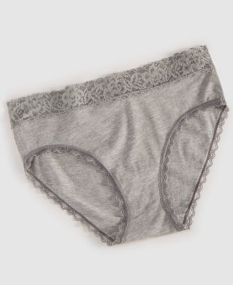 Women's Cotton Blend Lace-Trim Hipster Underwear