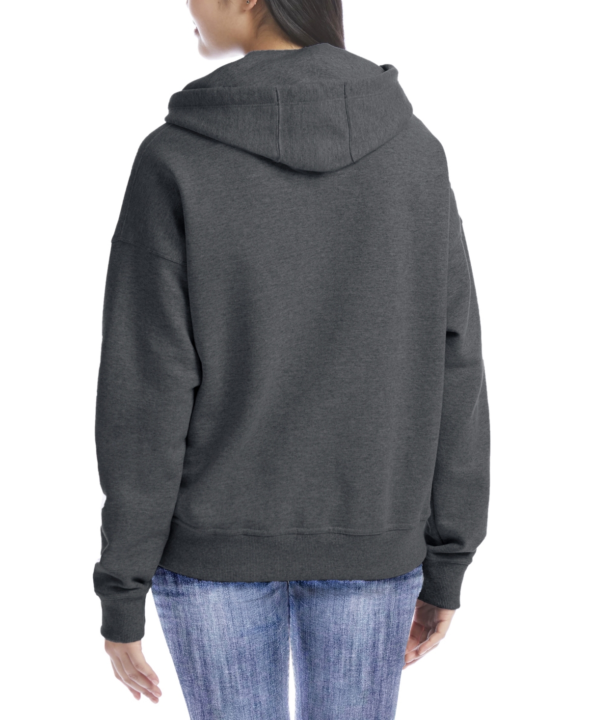 Galaxy By Harvic Women's Fleece-Lined Loose-Fit Full-Zip Sweater Hoodie