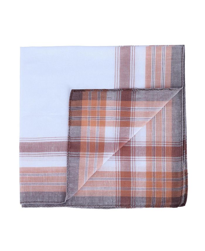 TRAFALGAR Checked Cotton Handkerchiefs (3 Pack) Macy's